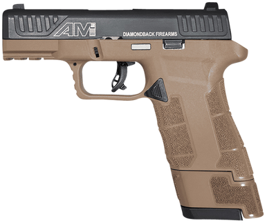 Diamondback Firearms Am2 9mm Fde Sub Cmpt 15+1 3.5"