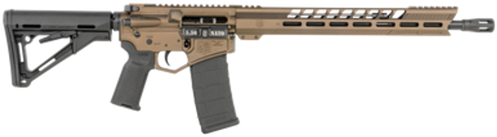 Diamondback DB1836K071 DB15  5.56x45mm NATO 16" 30+1 Midnight Bronze Adjustable Magpul CTR Stock Black Magpul MOE K2 Grip with Black Gold Lower
