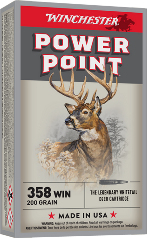 Winchester Ammo Power-point, Win X3582           358     200 Pp           20/10
