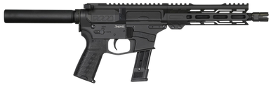 CMMG PE92A5161AB Banshee MK17 9mm Luger 21+1 8", Armor Black, Buffer Tube (No Brace), M-LOK Handgaurd, Polymer Grip, Zeroed Compensator