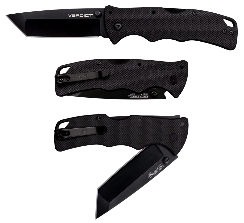 Cold Steel Verdict, Cold Cs-fl-c3t10a     Verdict Tanto 3" G10     Blk Cold Steel Verdict, Cold Cs-fl-c3t10a     Verdict Tanto 3" G10     Blk