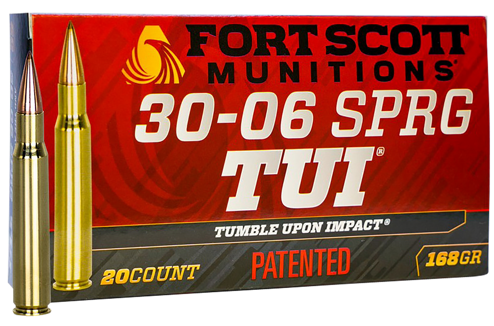 Fort Scott Munitions Tumble Upon Impact (tui), Fsm 30-06-168-scv     30-06  168gr Tui       20/10 Fort Scott Munitions Tumble Upon Impact (tui), Fsm 30-06-168-scv     30-06  168gr Tui       20/10