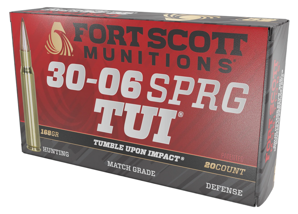 Fort Scott Munitions Tumble Upon Impact (tui), Fsm 30-06-168-scv     30-06  168gr Tui       20/10 Fort Scott Munitions Tumble Upon Impact (tui), Fsm 30-06-168-scv     30-06  168gr Tui       20/10