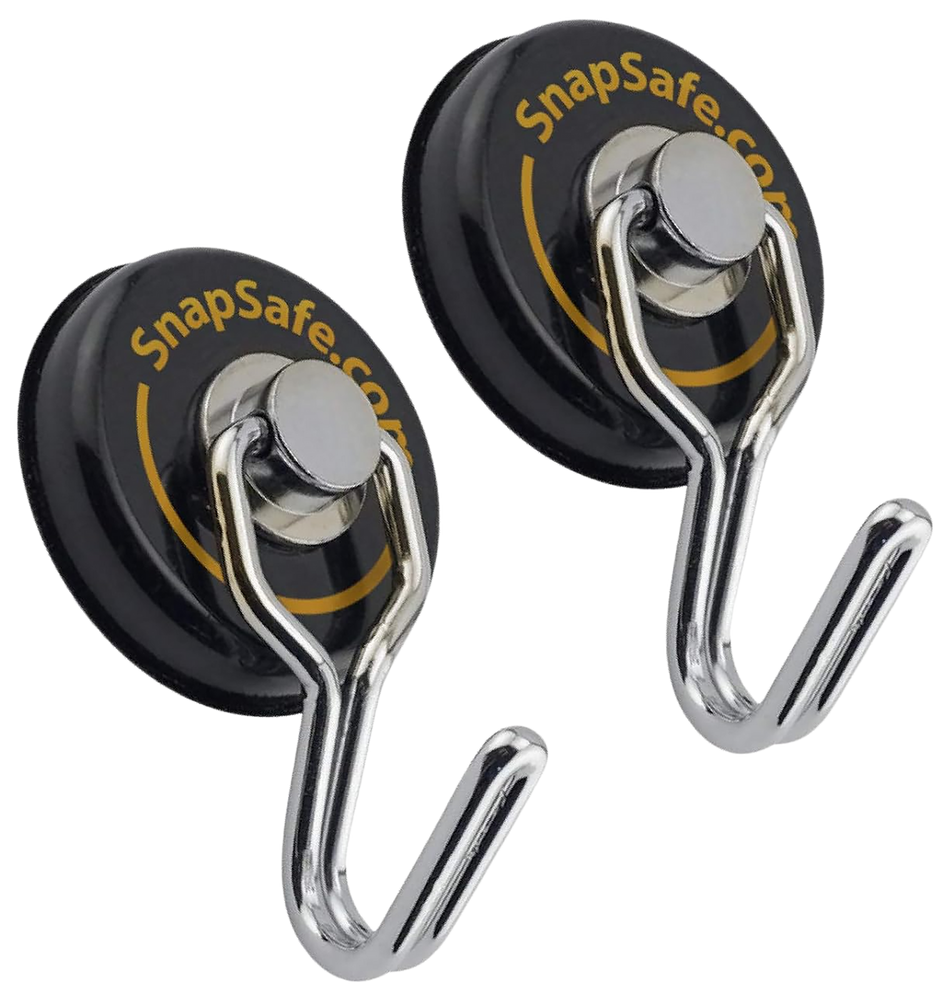 Snapsafe Swivel Hooks, Snapsafe 75914      Round Magnet Swiv Hooks  65lbs
