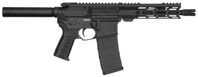 CMMG PE30A81BBAB Banshee MK4 300 Blackout 8" 30+1 Black Cerakote Rec Black Nitride Barrel CMMG RipBrace Black Polymer Grip Right Hand