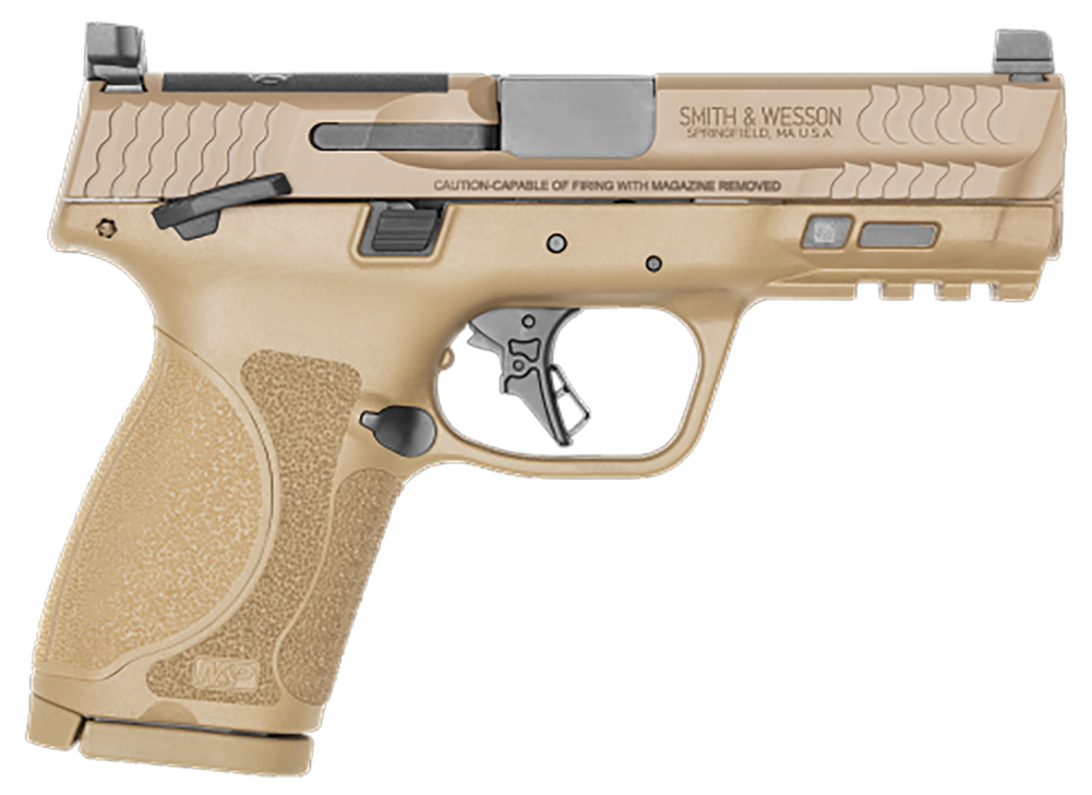 Smith and Wesson M&P 9 M2.0 Optic Ready Compact 9mm FDE 4" 15+1