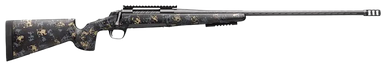 Browning 035544298 X-Bolt Pro McMillan 7mm PRC 3+1 24" Fluted, Carbon Gray Elite Cerakote Barrel/Rec, Sonora Carbon Ambush Camo McMillan Game Scout Carbon Fiber Stock, Recoil Hawg Muzzle Brake