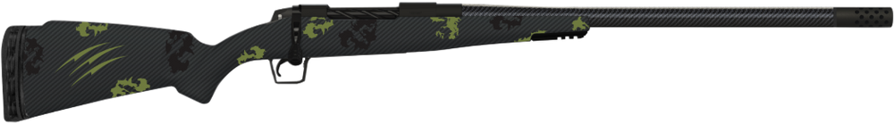 Fierce Firearms ROG7PRC22BFF Carbon Rogue  Full Size 7mm PRC 3+1 22" Hand Lapped/Match Grade Threaded Barrel, Black Cerakote Steel Receiver, Forest Camo Fierce Rogue Carbon Fiber Stock