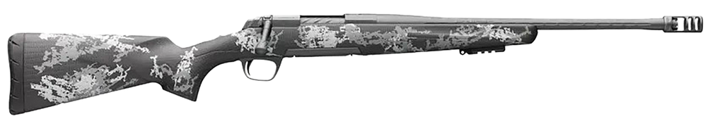 Browning 035585299 X-Bolt Pro SPR 6.8 Western 3+1 20" Steel Fluted Sporter Barrel, Carbon Gray Elite Cerakote Steel Receiver, Carbon Fiber with Black & Gray Splatter Stock, Right Hand