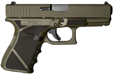 Weapon Works UI1950203-228082 G19 Gen3 Compact Frame 9mm Luger 15+1 4.02" Black Steel Barrel, OD Green Serrated Steel Slide, OD Green w/ Diamond Stippling Polymer Frame w/Picatinny Rail, USA Made