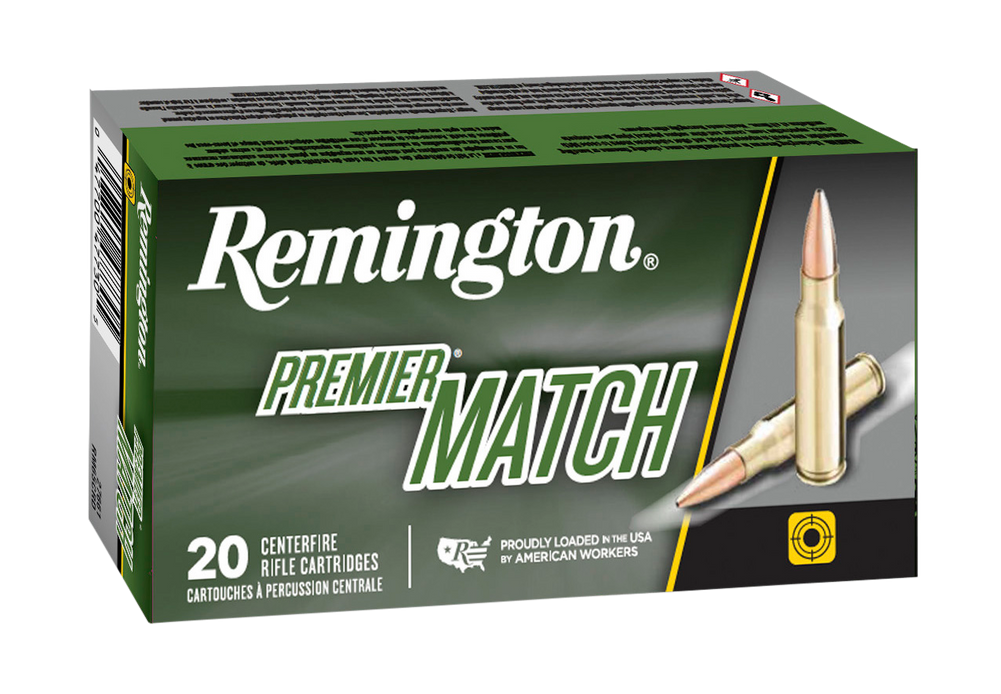 Remington Ammunition Premier, Rem 20001 Rm6crd    Pre Match 107 Bthp       20/10