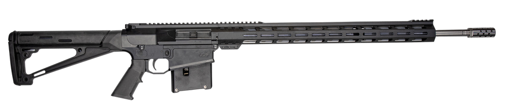 Great Lakes Firearms GL10LA30-06SSBLK AR-10  30-06 Springfield 5+1 24", Black, 20" M-Lok Handguard Fixed Hogue OverMolded Stock, A2 Grip, Muzzle Brake