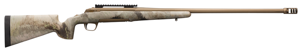 Browning 035565288 X-Bolt Hells Canyon Long Range McMillan SR 28 Nosler 3+1 26" Burnt Bronze Cerakote 26" Fluted Barrel Ovix Camo Fixed McMillan Game Scout Stock Left Hand