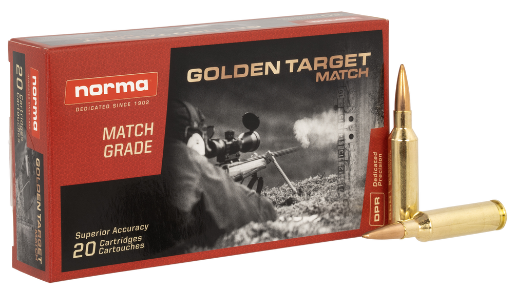 Norma Ammunition (ruag) Dedicated Precision, Norma 20160392 6mmcrd  107 Golden Trgt Bthp  20/10