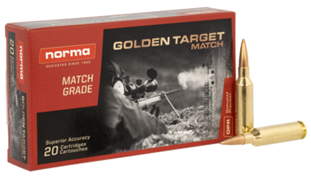 Norma Ammunition (ruag) Dedicated Precision, Norma 20160392 6mmcrd  107 Golden Trgt Bthp  20/10