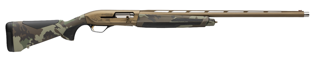Browning 011764205 Maxus II Wicked Wing 12 Gauge 3.5" 4+1 (2.75") 26", Burnt Bronze Barrel/Rec, Woodland Camo Furniture with Rubber Overmolded Grip Panels, Fiber Optic Sight