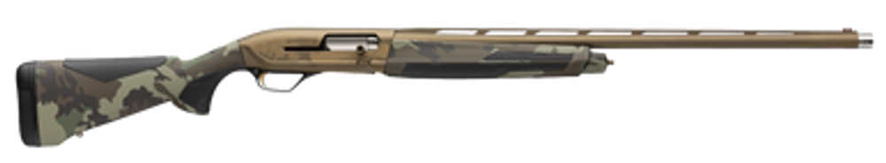 Browning 011764205 Maxus II Wicked Wing 12 Gauge 3.5" 4+1 (2.75") 26", Burnt Bronze Barrel/Rec, Woodland Camo Furniture with Rubber Overmolded Grip Panels, Fiber Optic Sight Browning 011764205 Maxus II Wicked Wing 12 Gauge 3.5" 4+1 (2.75") 26", Burnt Bronze Barrel/Rec, Woodland Camo Furniture with Rubber Overmolded Grip Panels, Fiber Optic Sight