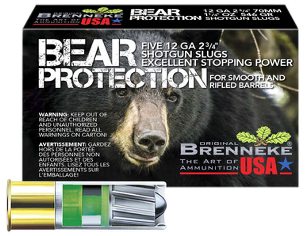 Brenneke Bear Protection, Br Sl122bp    Bear Prot     12 2.75 Slug 11/4 5/50