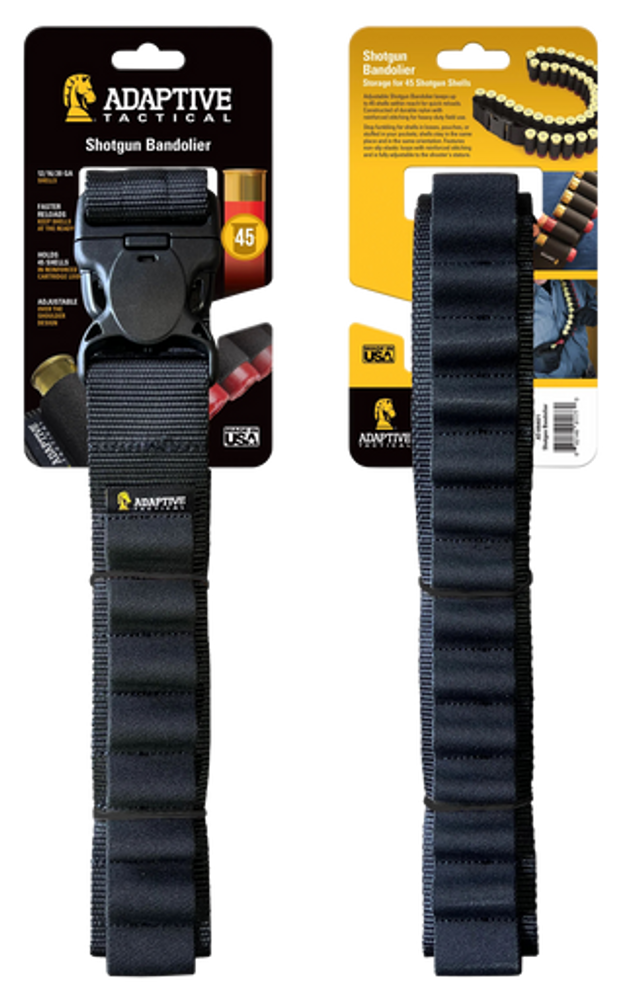 Adaptive Tactical Shotgun Bandolier, Adapt At06401  Shotgun Bandolier 45rds
