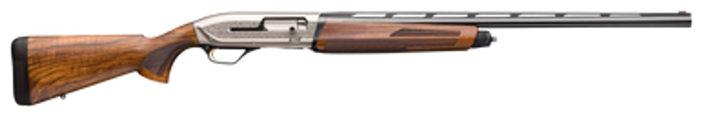 Browning 011744304 Maxus II Ultimate 12 Gauge 3" Chamber 4+1 (2.75") 28" Gloss Blued Vent Rib Barrel, Matte Nickel Rec, Grade III Gloss Walnut Furniture, LPA Fiber Optic Sight, 3 Chokes
