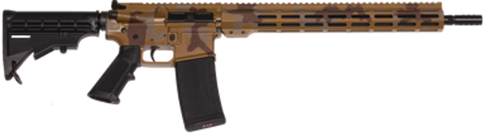 Great Lakes Firearms GL15223MSAH AR-15 Mission 223 Wylde 30+1 16", Sahara Camo Rec/15" M-Lok Handguard, Black Carbine Stock & A2 Grip, Muzzle Brake