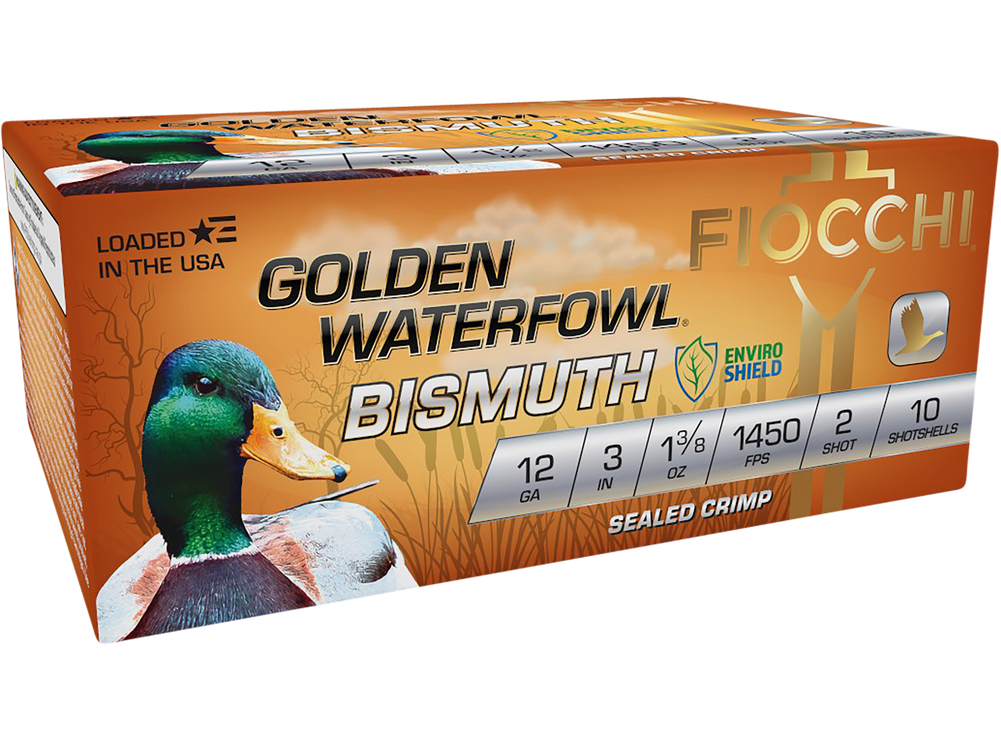 Fiocchi Golden Waterfowl, Fio 123gb2  Gld Wtfwl Bmth 12 3in  2sht 13/8 10/10