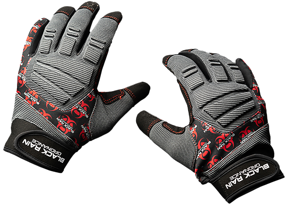 Black Rain , Bro Tact-glove-gry/blk/rd-2xl Tact Glove B/g/r  Lx