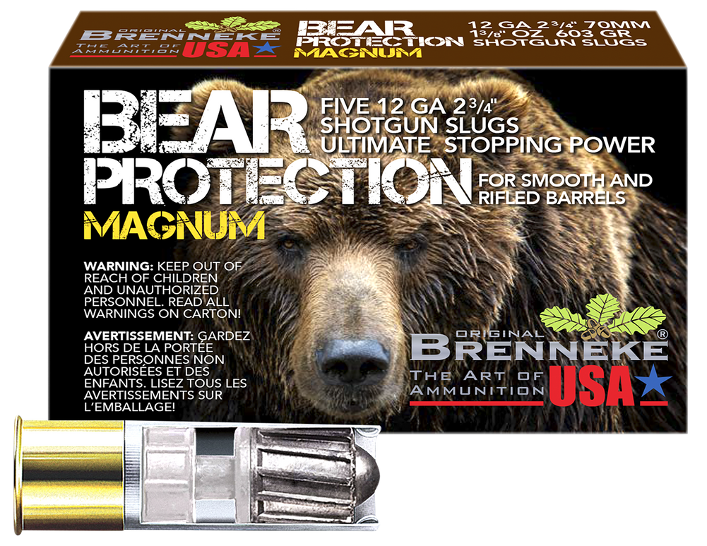 Brenneke Bear Protection, Br Sl122bpm   Bear Prot Mag 12 2.75 Slug 13/8 5/50