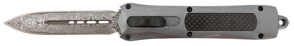 Steel River Knives Spartan, Spartan A163-g-dd  Dagger Otf Gry Grp Damascus