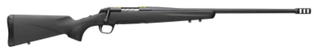 Browning 035602294 X-Bolt Pro Full Size 6.5 PRC 3+1 24" Matte Blued Fluted Sporter SR Barrel, Blued Drilled & Tapped/X-Lock Mount Steel Receiver, Black Fixed Synthetic Stock