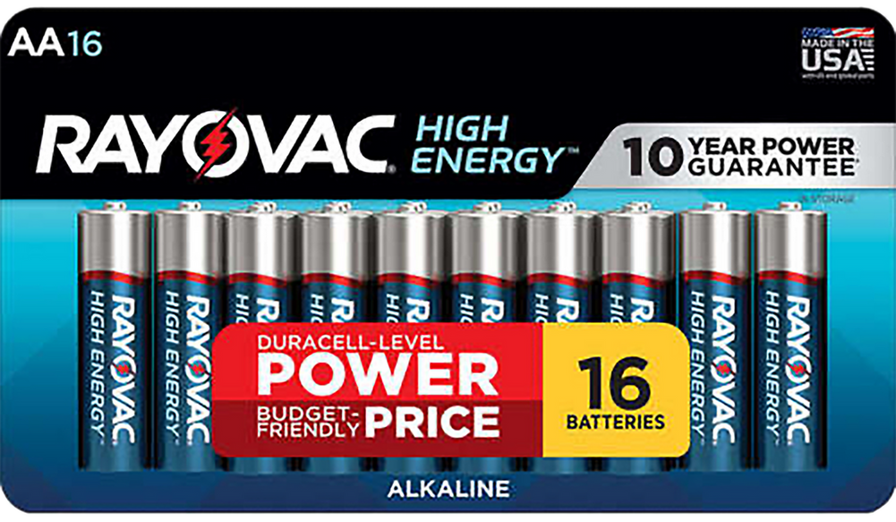 Rayovac Aa High Energy Alkaline Batteries, Ray 815-16lt.03  High Energy Aa  16pk