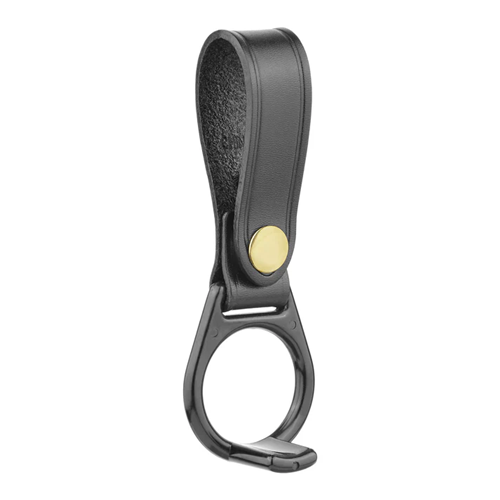 Plain Leather PR24 Holder with Black Plastic Ring