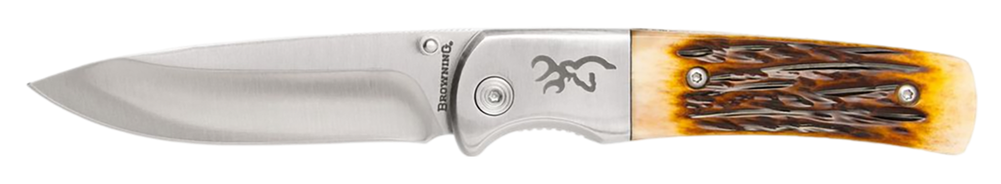 Browning Buckmark, Brn 3220500     Knife  Bm Hunter Fldr Bone