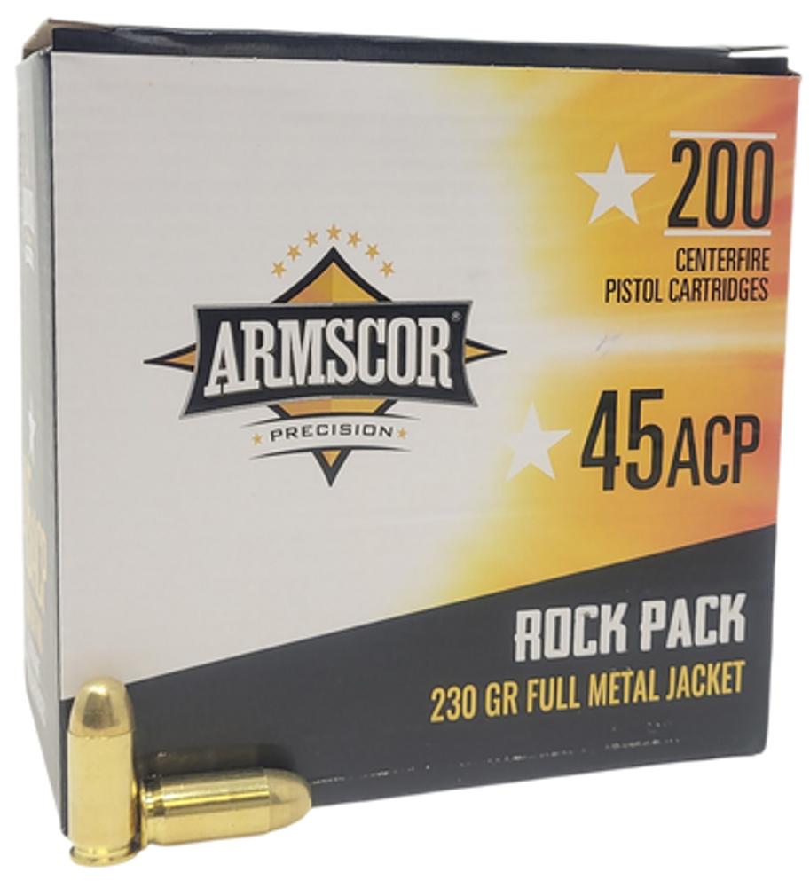 Armscor , Arms 50093 Rock Pack 45acp 230gr Fmj  200/4