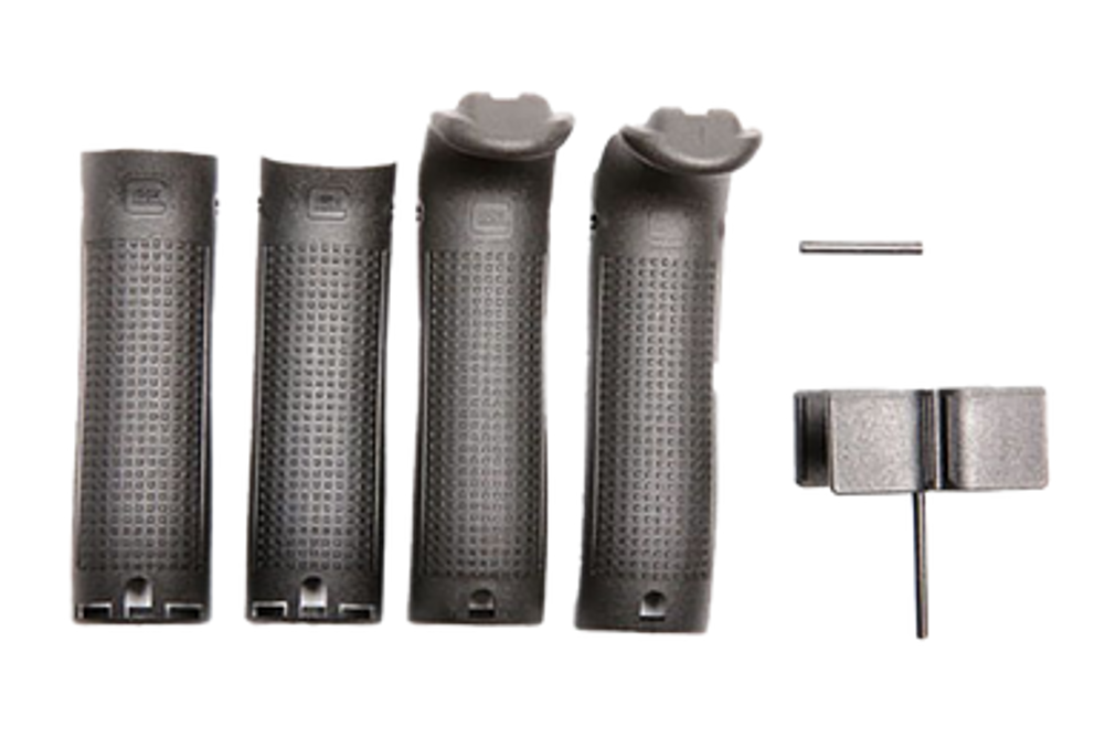 Glock 30818  Backstrap/Beavertail Set Compatible w/ Glock 17/22/31/34 Black Polymer