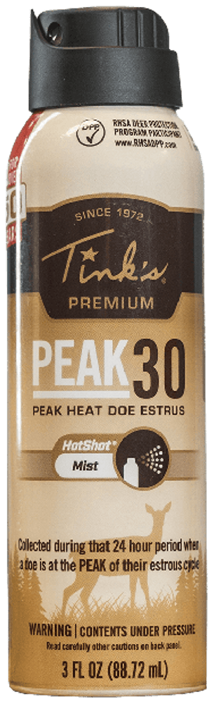 Dead Down Wind (arcus) Peak30, Tinks W5343    Peak30 Prem Doe Estrs 3oz Htsht Mst
