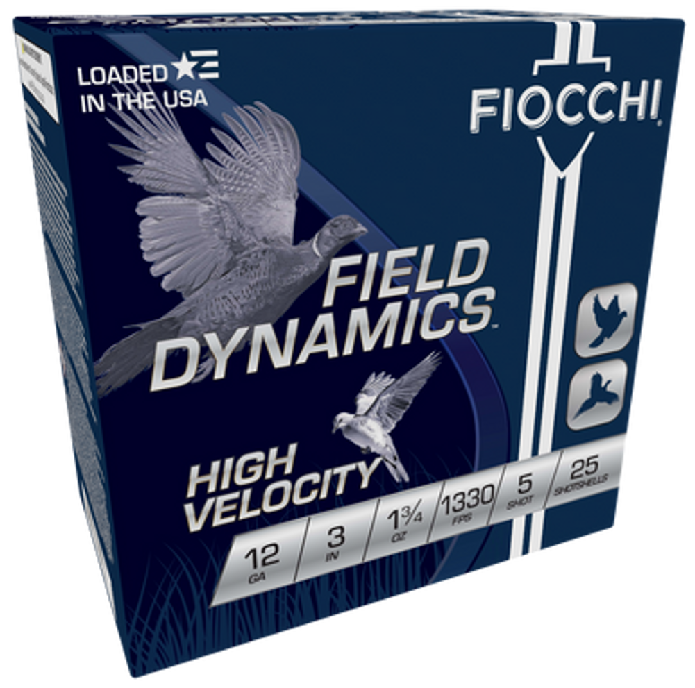 Fiocchi Field Dynamics, Fio 123hv5    High Vel 12   3in   5sht 1-3/4 25/10
