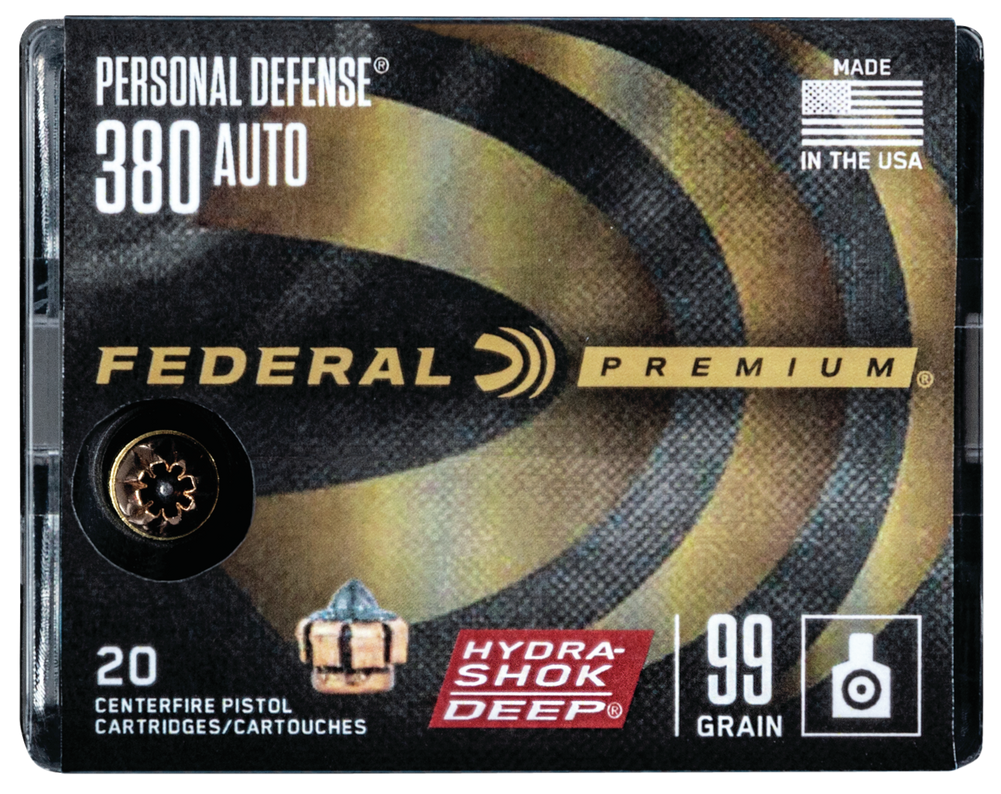 Federal Premium, Fed P380hsd1       380      99 Hs Deep       20/10