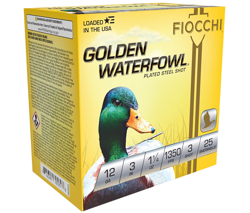 Fiocchi Golden Waterfowl, Fio 123sgw3   Gldwtfwl 12 3in 3  Stl    11/4 25/10