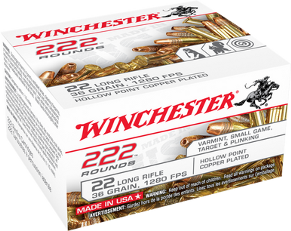 Winchester Ammo Usa, Win 22lr222hp       22lr     36 Cphp        222/10
