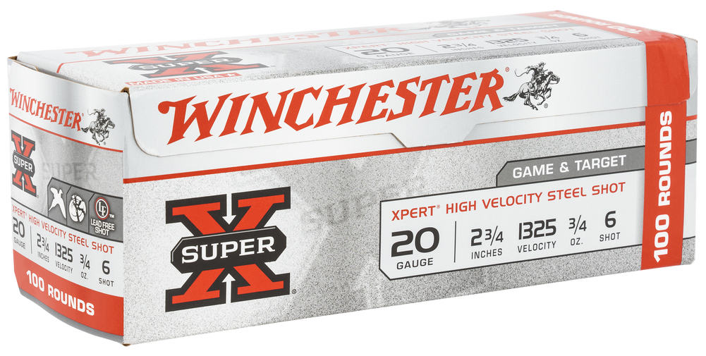Winchester Ammo Super X, Win We20gtvp6 Xpert Vp Stl 20 2.75 6sh  3/4 100/2
