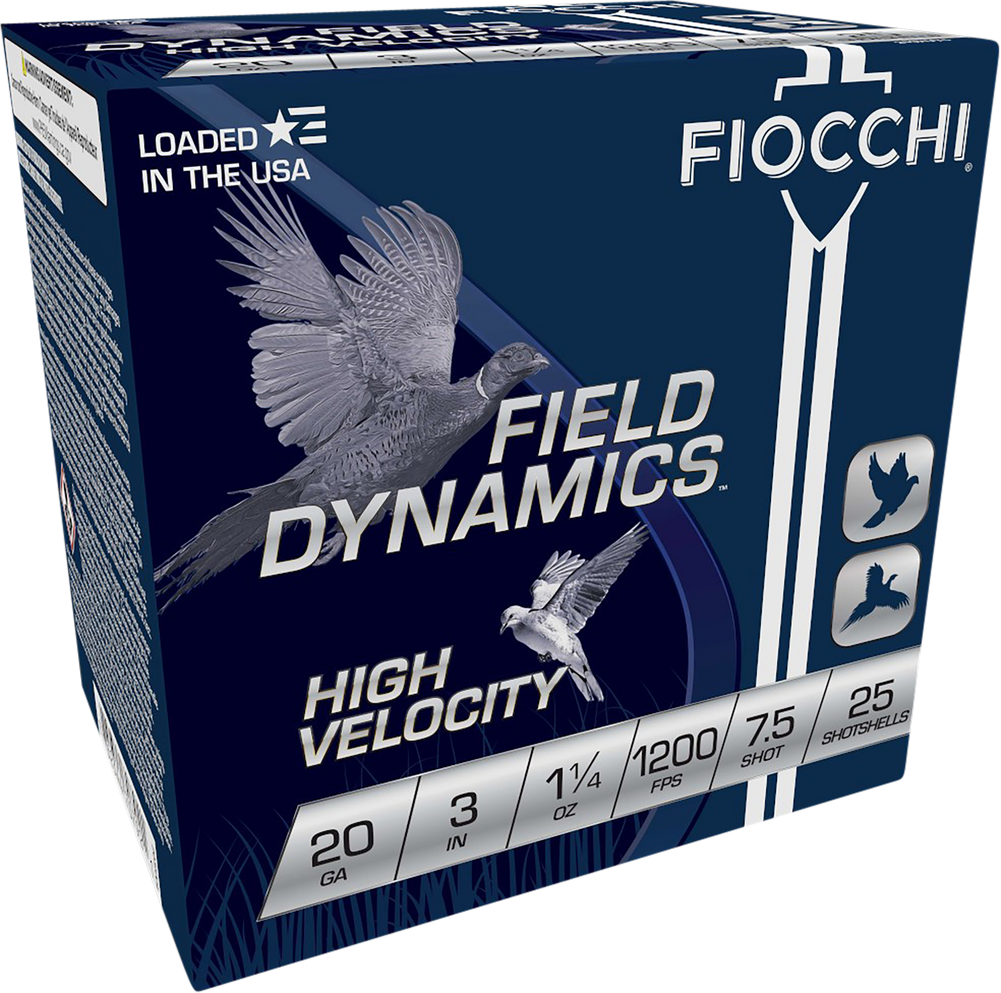 Fiocchi Field Dynamics, Fio 203hv75   High Vel   20 3in 75sht   11/4 25/10