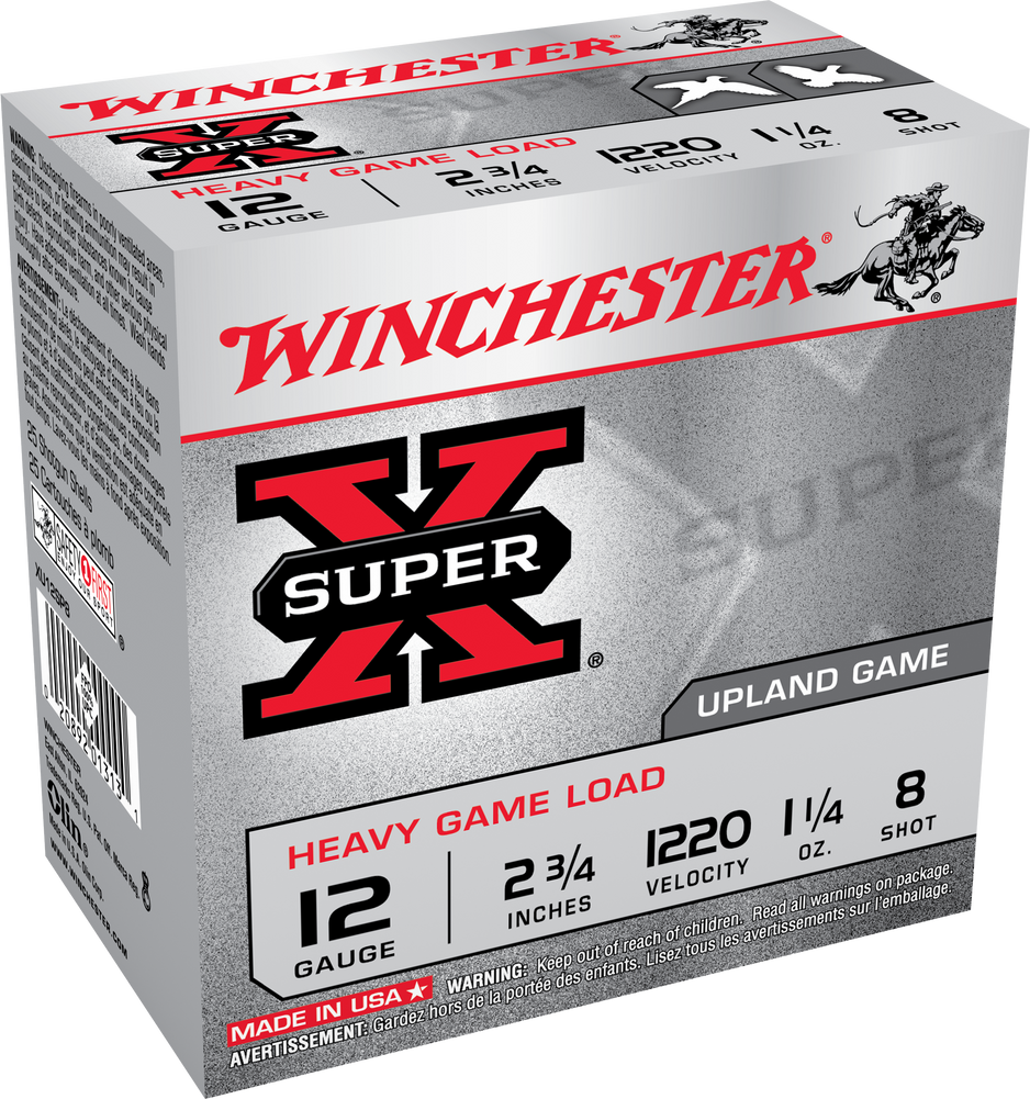 Winchester Ammo Super X, Win Xu12sp8   Supx Hvfld   12 2.75 8sh  11/4 25/10