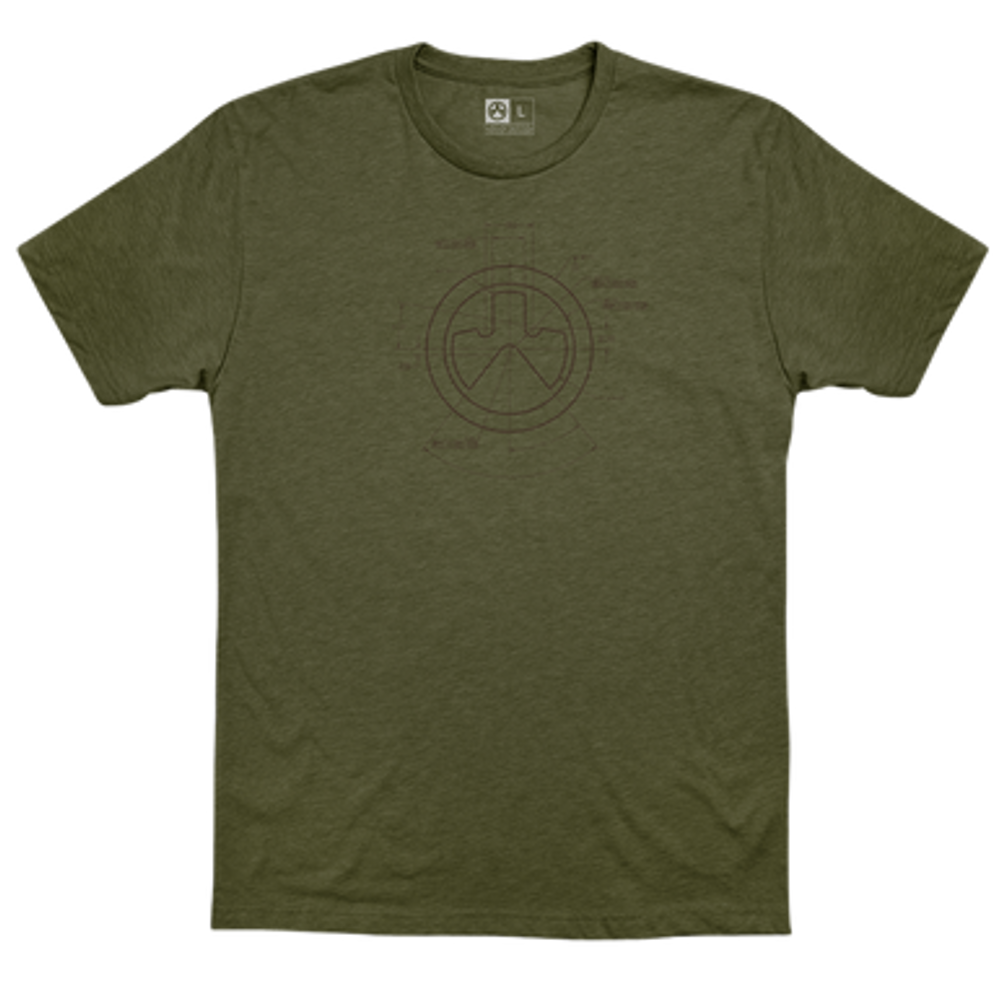 Magpul Industries Corp Engineered Cvc, Magpul Mag1118-317-3x Engineered Cvc Shirt 3x   Od