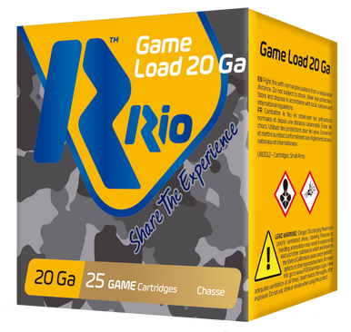 Rio Ammunition Game Load, Rio Rc208      Game Load   20 2.75 8sht 1oz  25/10