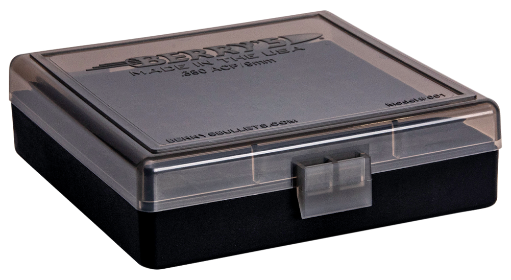 Berrys Ammo Box, Berrys 41236     001 Ammo Bx .380/9mm  100r Smk/bk