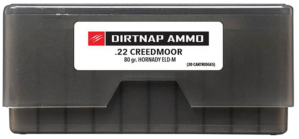 Fierce Firearms DNP22CM80GRELDM Dirtnap  22Creedmoor 80gr Extremely Low Drag-Match 20 Per Box/10 Case
