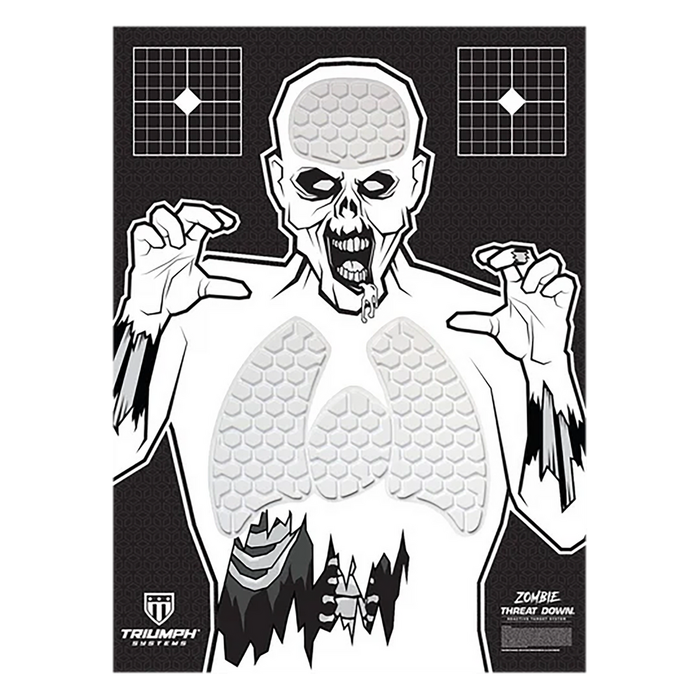 Triumph Systems 031513001 Threat Down Reactive Splatter Target Zombie Hanging Paper 30"H x 22"W