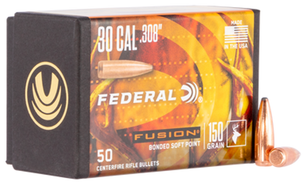 Federal Fusion Component, Fed Fb308f1     Bull .308 150fus        50/4
