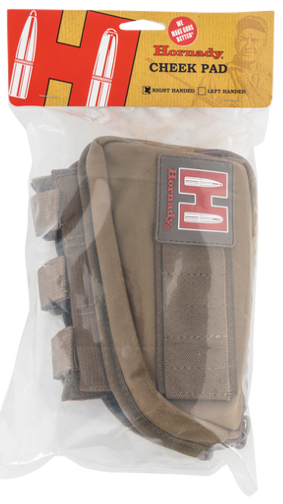 Hornady Gun Cheek Piece, Horn 99110   Gun Cheek Piece Tan Rh Holds 5 Shells